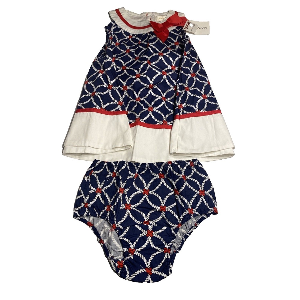 savannah baby girls tank top‎ dress size 18 months diaper cover